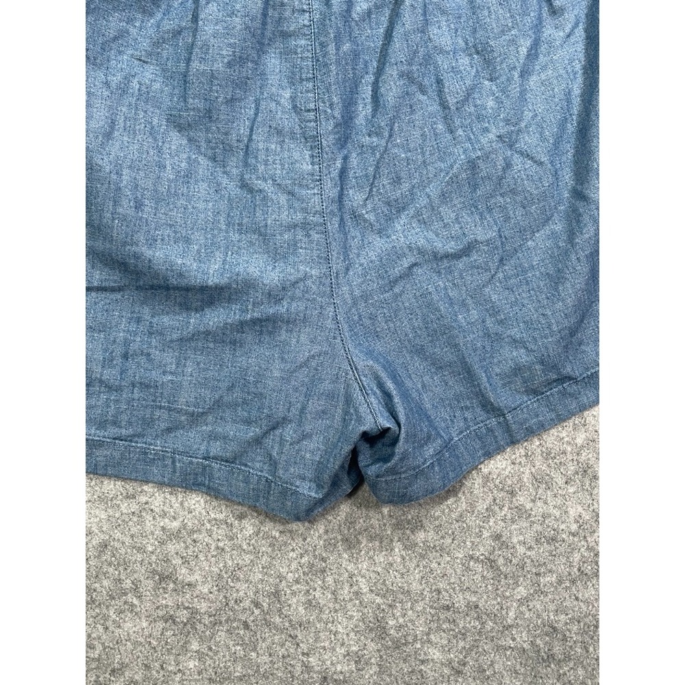 J.CREW Shorts Women's Size XXL Blue Chambray Drawstring Pull-On Pockets Cotton - Picture 13 of 13